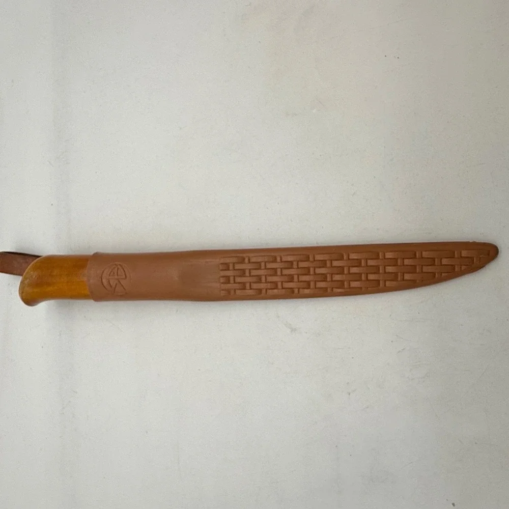 South Bend Norseman Fillet Knife Japan Stainless Steel Wood‎ Handle with Sheath